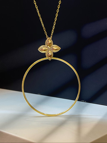 آویز نقره گشنیز طرح برگ با زنجیر ظریف زنانه عیار۹۲۵